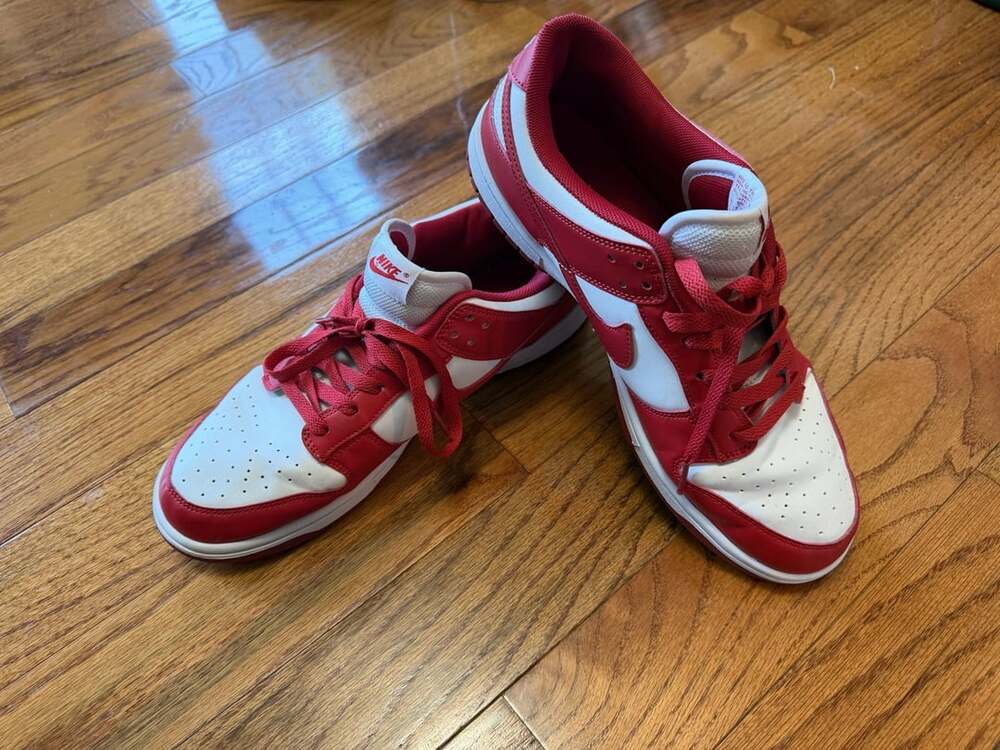 Nike Dunk Low Retro University Red White CU1727-100 Mens Size 11 Sneakers